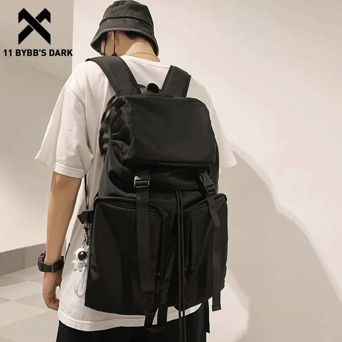 Рюкзак унисекс в стиле хип хоп с лентами|Мужские рюкзаки| |