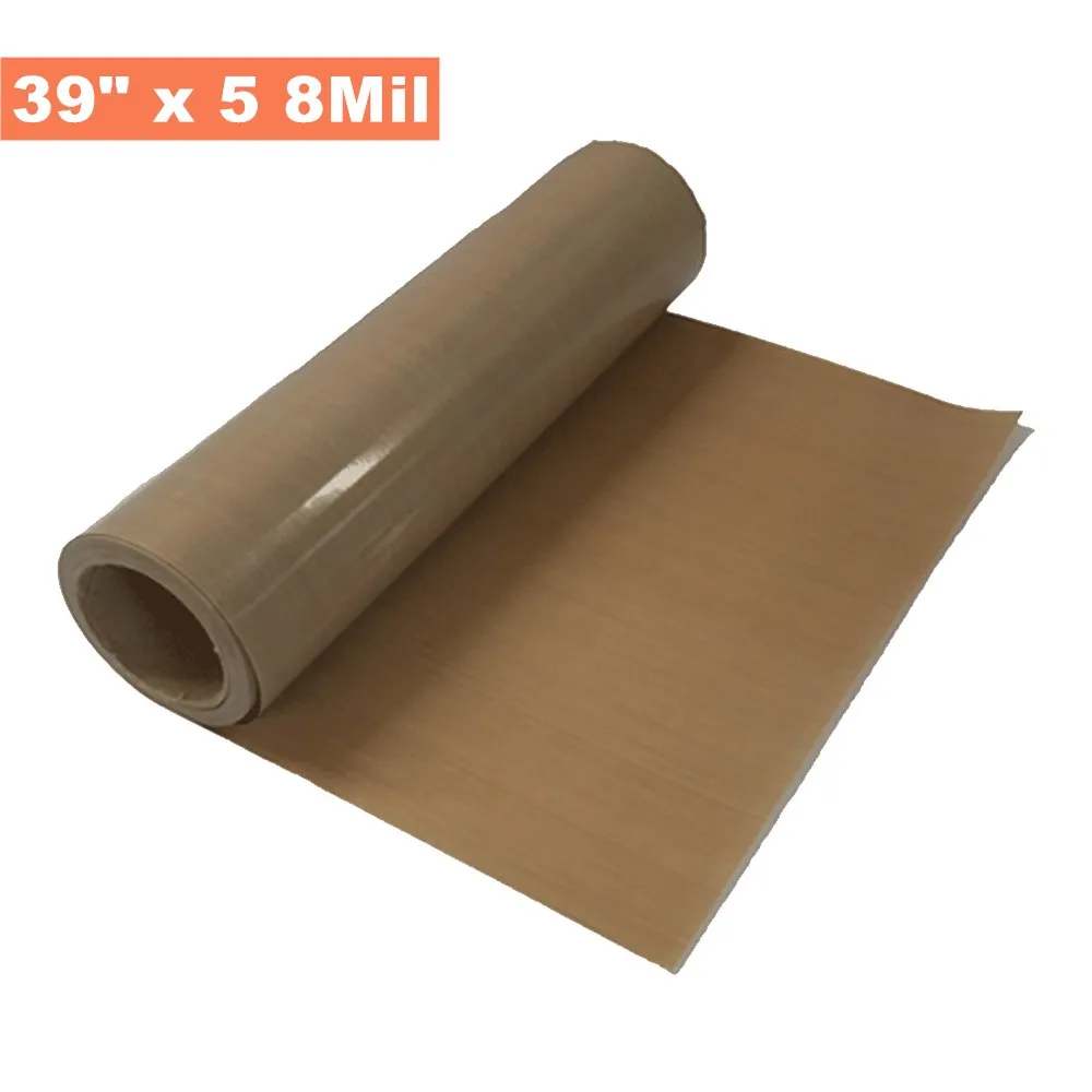

39" x 5 Yard PTFE Coated Fiberglass Fabric Sheet Roll 8Mil Thickness for Sublimation Printing