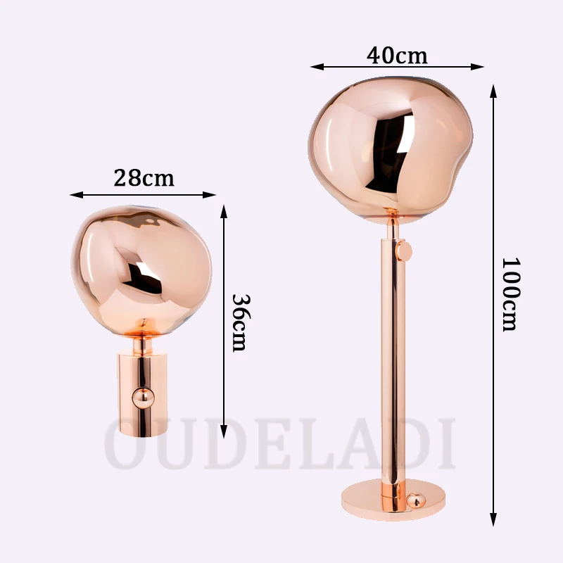 

Modern minimalist melting PVC lampshade table lamp / floor lamp lava irregular living room bedroom bedside lamp lighting E27