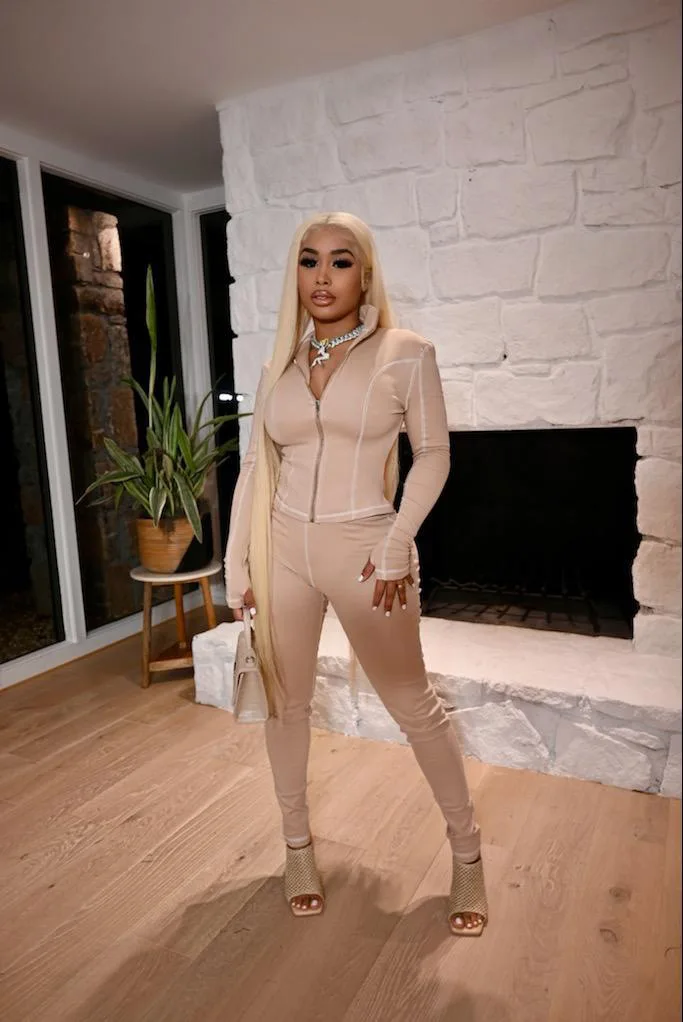 

Women 2 Pieces Set Fitness Tracksuit Long Sleeve Zipper Crop Top Leggings Fashion Solid Casual Sportswear Outfits Women Sets