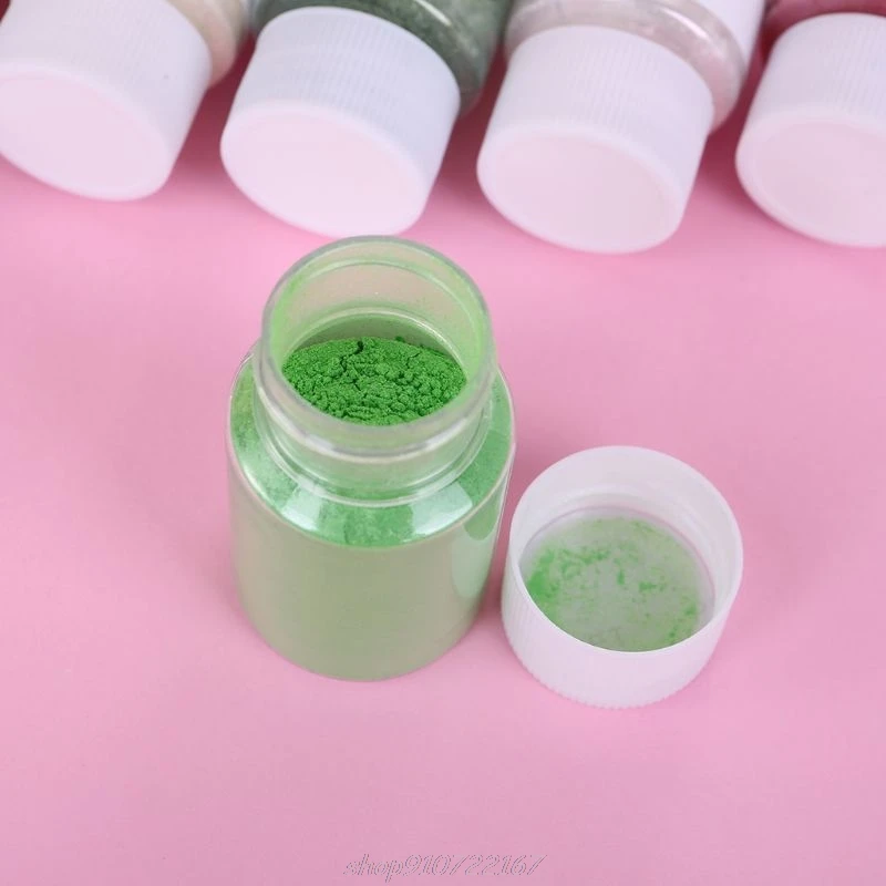 

10 Pcs/set DIY Handmade Soap Color Pearlescent Powder Mica Jewelry Crafts Making Filled Epoxy Pigment N12 20 Dropshipping