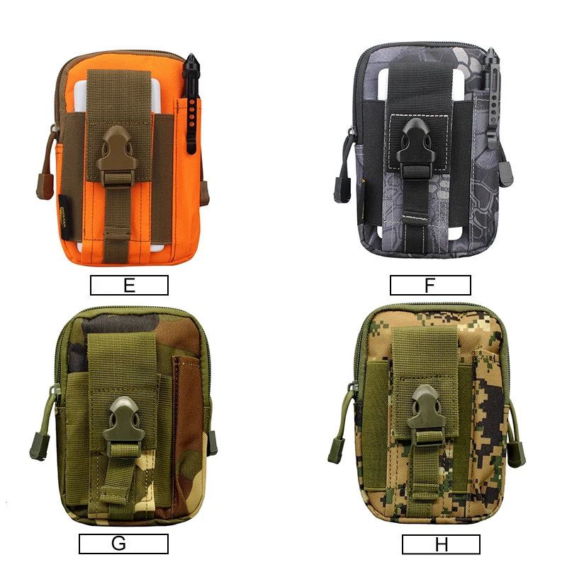 Men Waist Bag Canvas Fanny Pack Belt Phone Drop Leg Bags Military Zipper Waterproof Phone Waist Packs 6.8 inch Cellphone Bum Bag