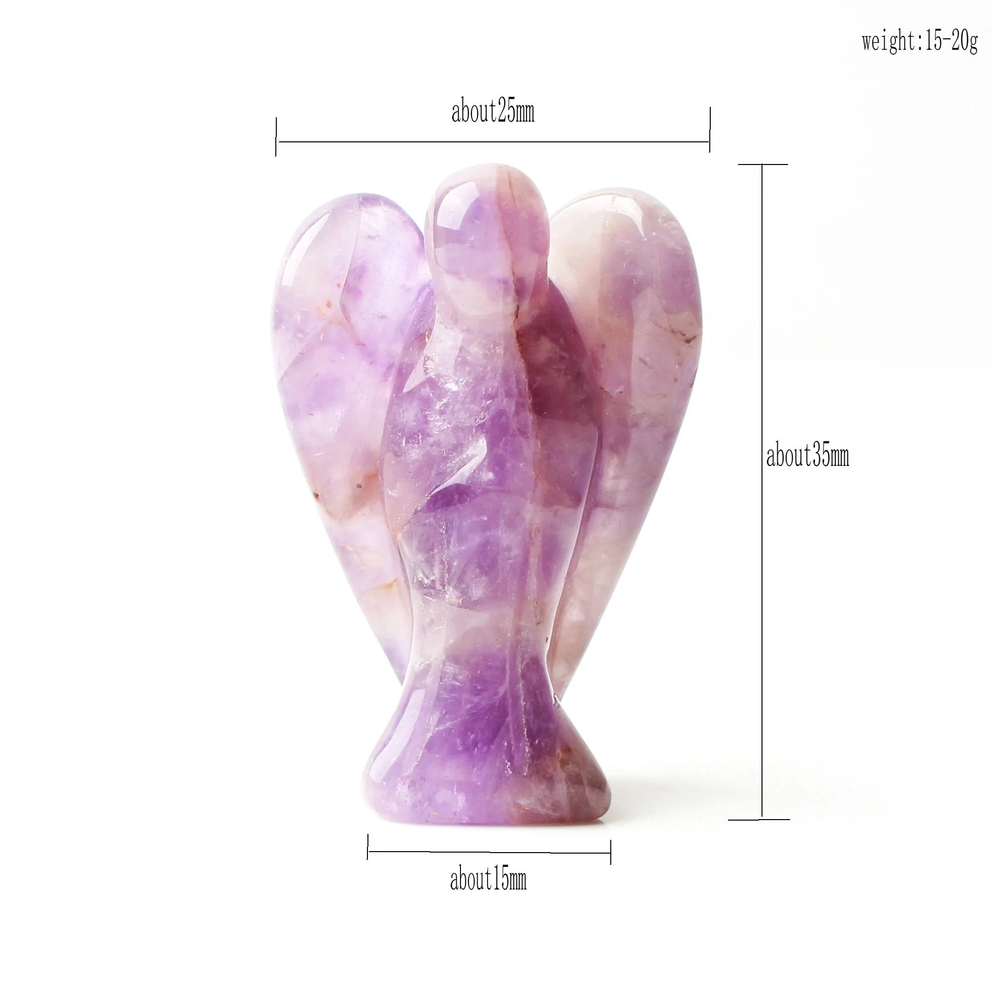 1 шт. натуральный кристалл ручная работа драгоценный камень ангел Guardian Фигурка