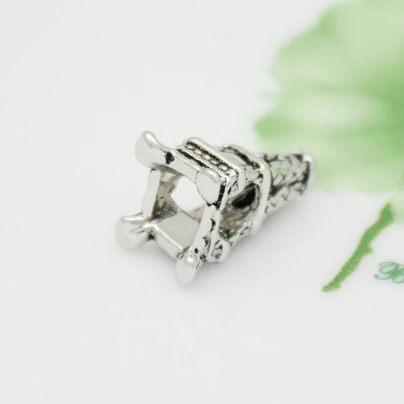 Бесплатная доставка DIY Красивая Эйфелева башня Шарм Бусины Подходит для браслета