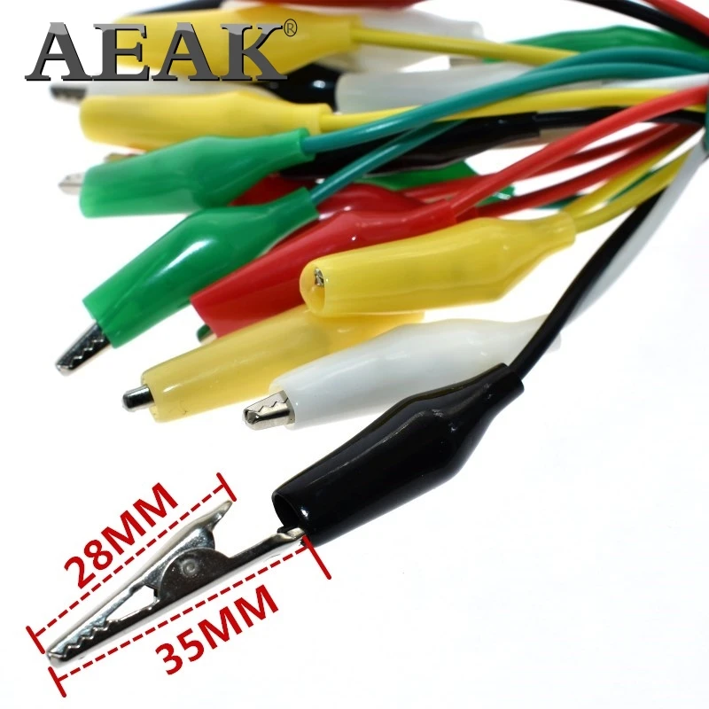 10 шт. электрические зажимы типа крокодил 50 см|Интегральные схемы| |