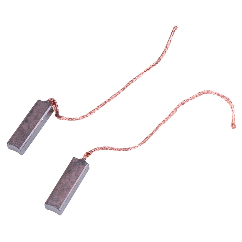 

New 10Pcs Carbon Brushes Wire Leads Generator Generic Electric Motor Brush Replacement 4.5 x 6.5 x 20mm