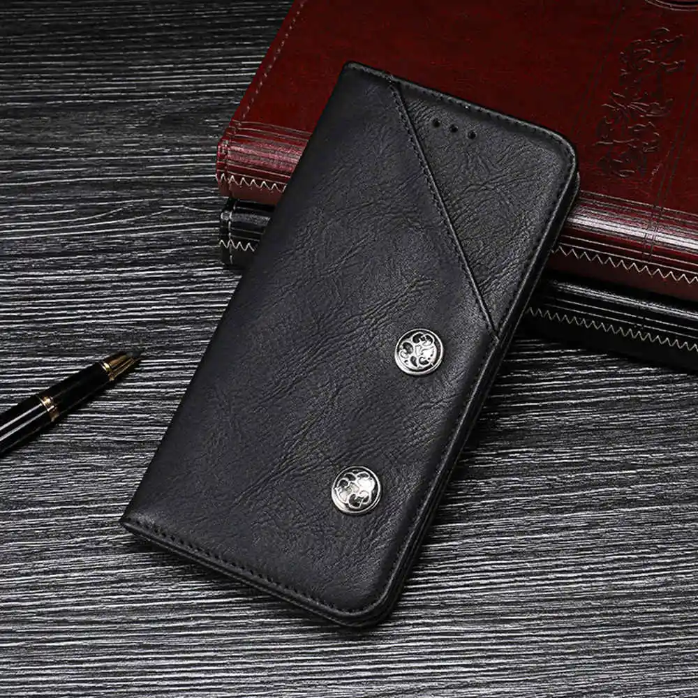 Чехол для телефона lenovo A916 [подставка карточек] Ретро Магнитный Fip чехол кожаный |