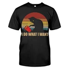 Хлопковая футболка CLOOCL I Do What I Want Cat, модная брендовая летняя рубашка унисекс, повседневные топы с коротким рукавом, хлопковые черные футболки в стиле Харадзюку