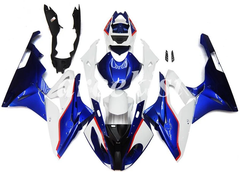 

Новый комплект обтекателей для мотоцикла ABS, подходит для BMW S1000RR 15 16 HP4 2015 2016, комплект обтекателей под заказ, синий, белый