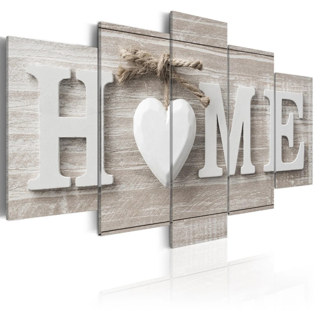 

Creative Canvas Print Painting 5pcs 1 set Canvas Print Painting Love Heart