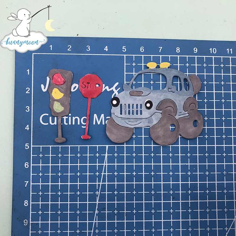 Bunnymoon 2020 новый автомобиль на пересечении металла резки штампов и DIY Скрапбукинг