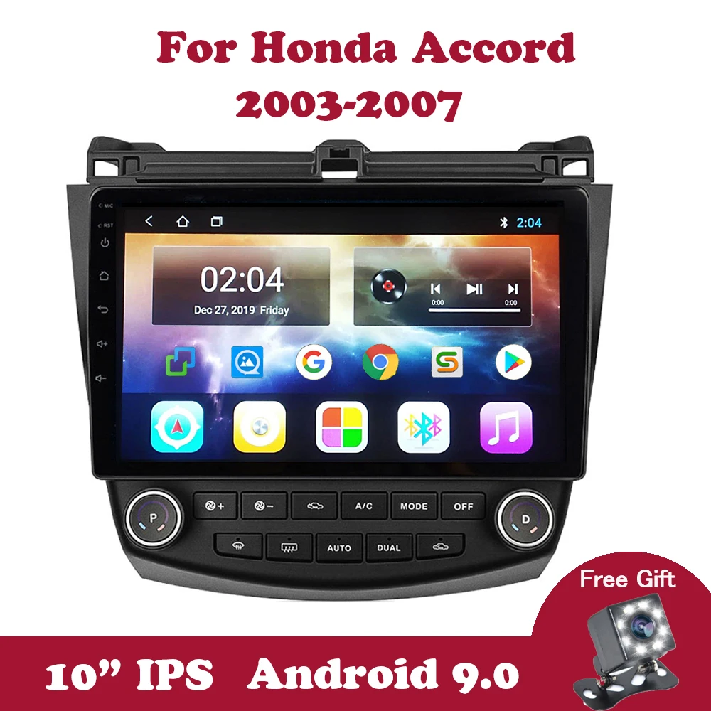 Автомагнитола на Android 9 0 с GPS навигацией для Honda Accord 7 CM UC CL 2003 2007 автомобильный