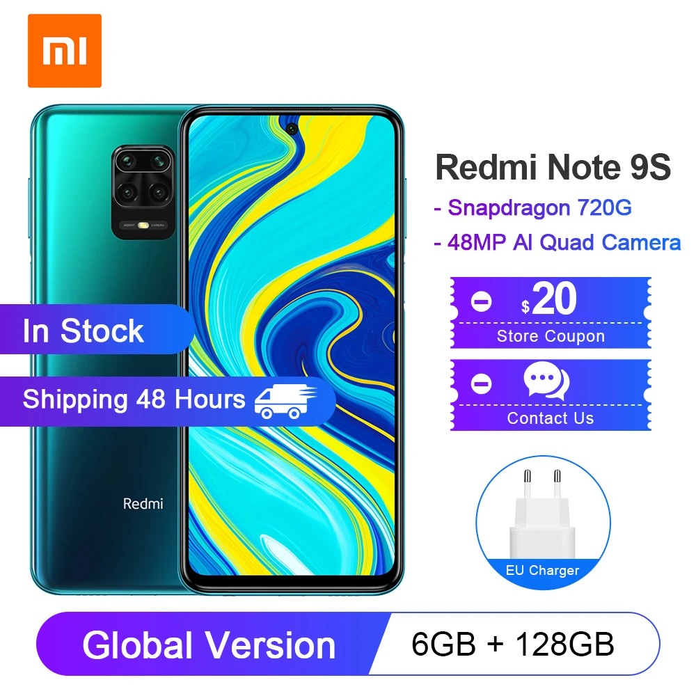 Глобальная версия смартфона Xiaomi 5020 6 ГБ 128 67 мАч Восьмиядерный процессор Snapdragon 720G