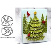 1pc christmas tree metal cutting dies for diy scrapbooking embossing card handmade crafts
