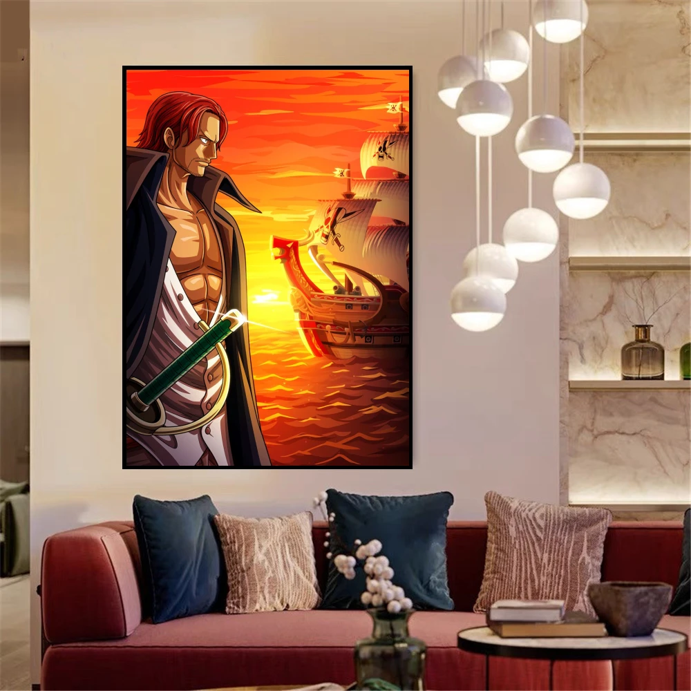 Картины на стену постер с японским аниме-фигуркой украшение для спальни