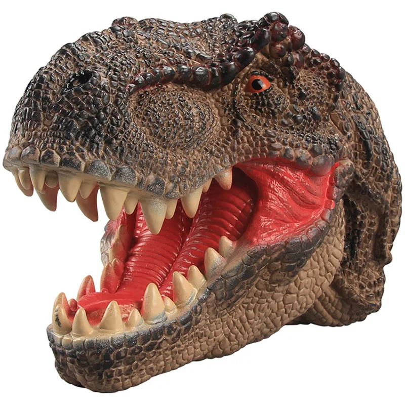 

Dinosaur Gloves Tyrannosaurus Rex Animals Toy Childrens Kids Boys Girls Dinosaurs Toys 3y-18y Animal Head High Simulation Dragon