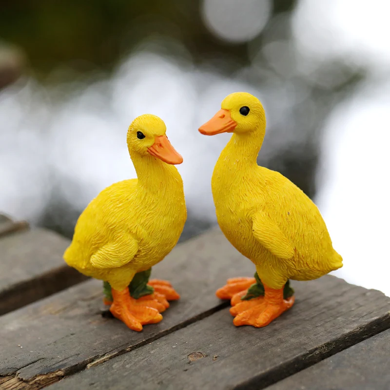 Мини Утка свинья креативные смолы украшения фигурка микро пейзаж Сад ремесла