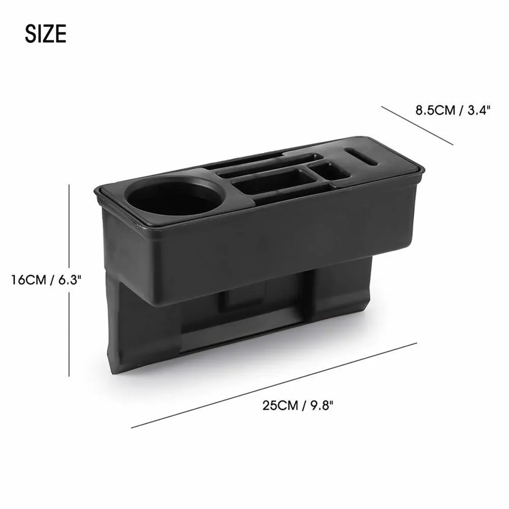 

Universal Car Seat Slot Storage Box Console Side Pocket Storage Bag Beverage Cigarette Box Storage Finishing Car Supplies