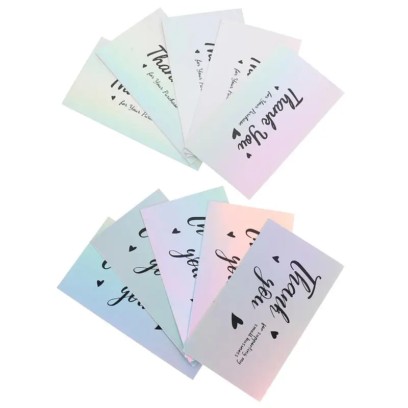 

50 шт. изысканные спасибо визитные карточки покупка спасибо поздравительные открытки