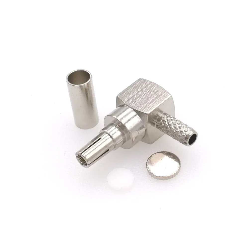 100 шт. CRC9 мужской прямой угол обжима для RG174 RG188 RG316 RF разъем|angle connector|angleconnector |