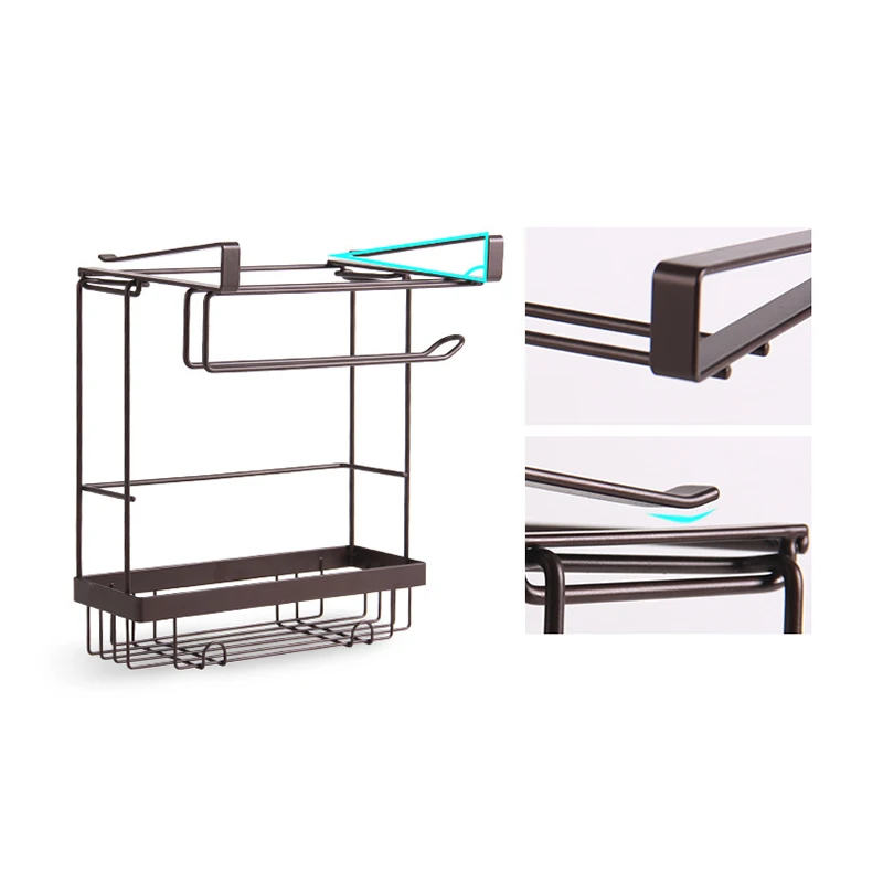 Полка для хранения приправ домашний кухонный держатель бумаги органайзер посуды