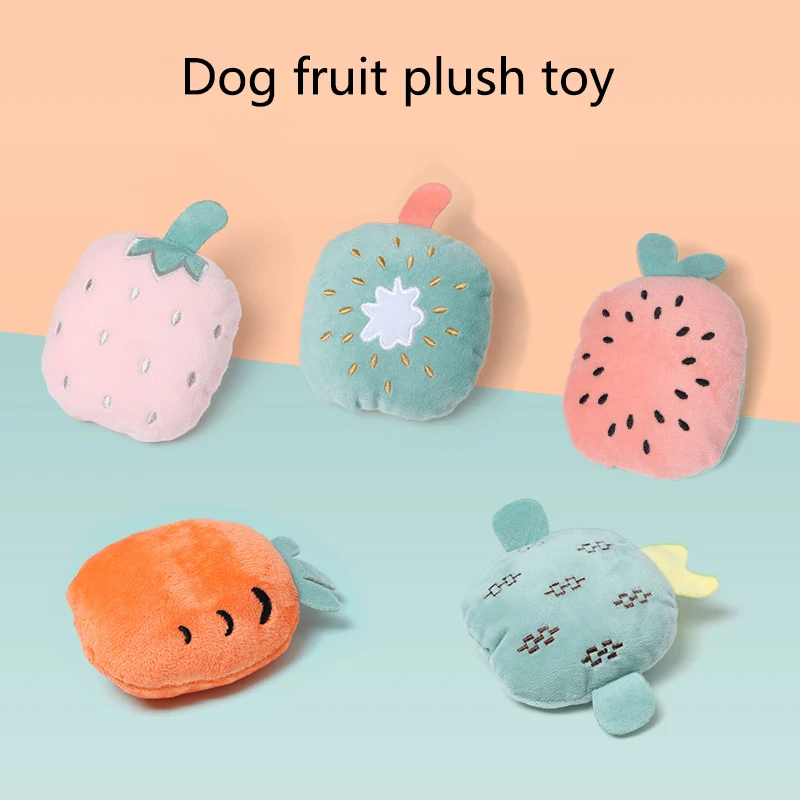 Плюшевые игрушки-пазлы с фруктами для щенков маленькая собака кошка игра