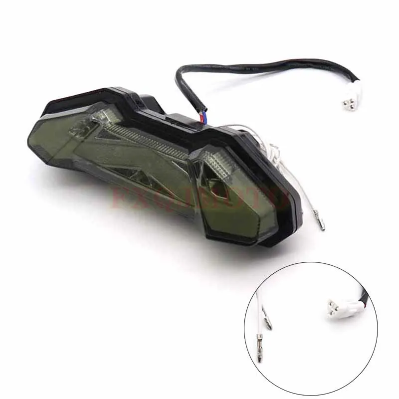 Мотоцикл задний фонарь стоп Сигналы поворота Интегрированный Светодиодный свет