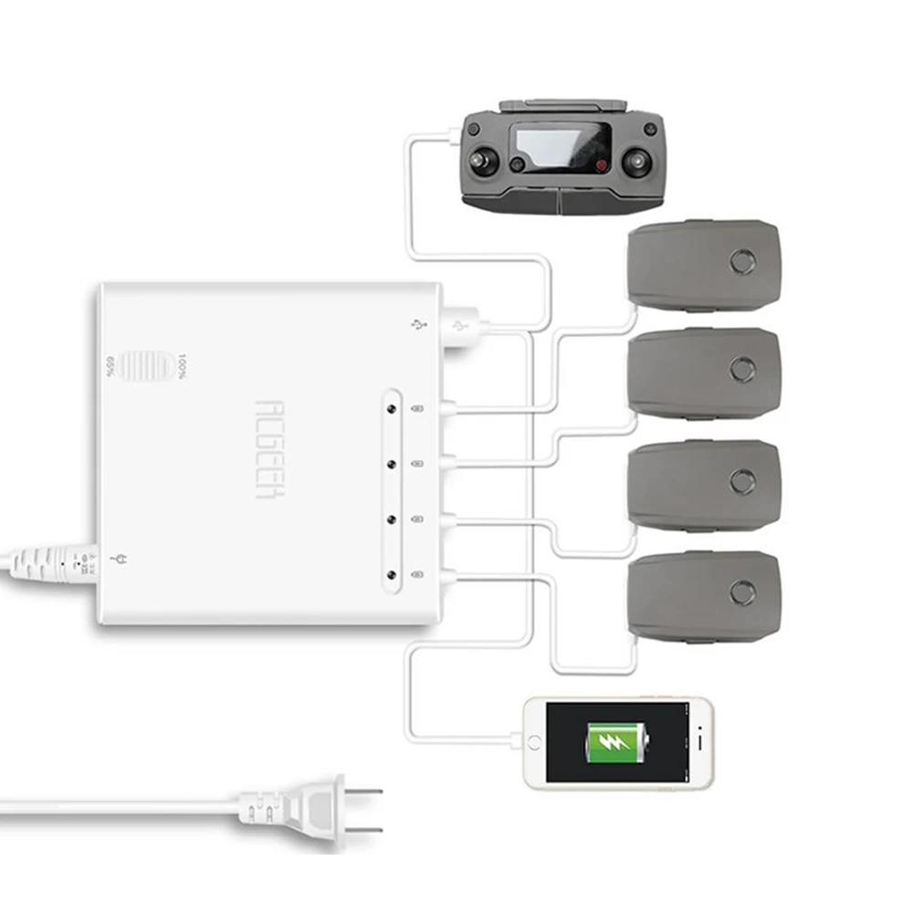 Зарядное устройство для дрона Mavic2 6в1 зарядный концентратор DJI Mavic 2 Pro Zoom