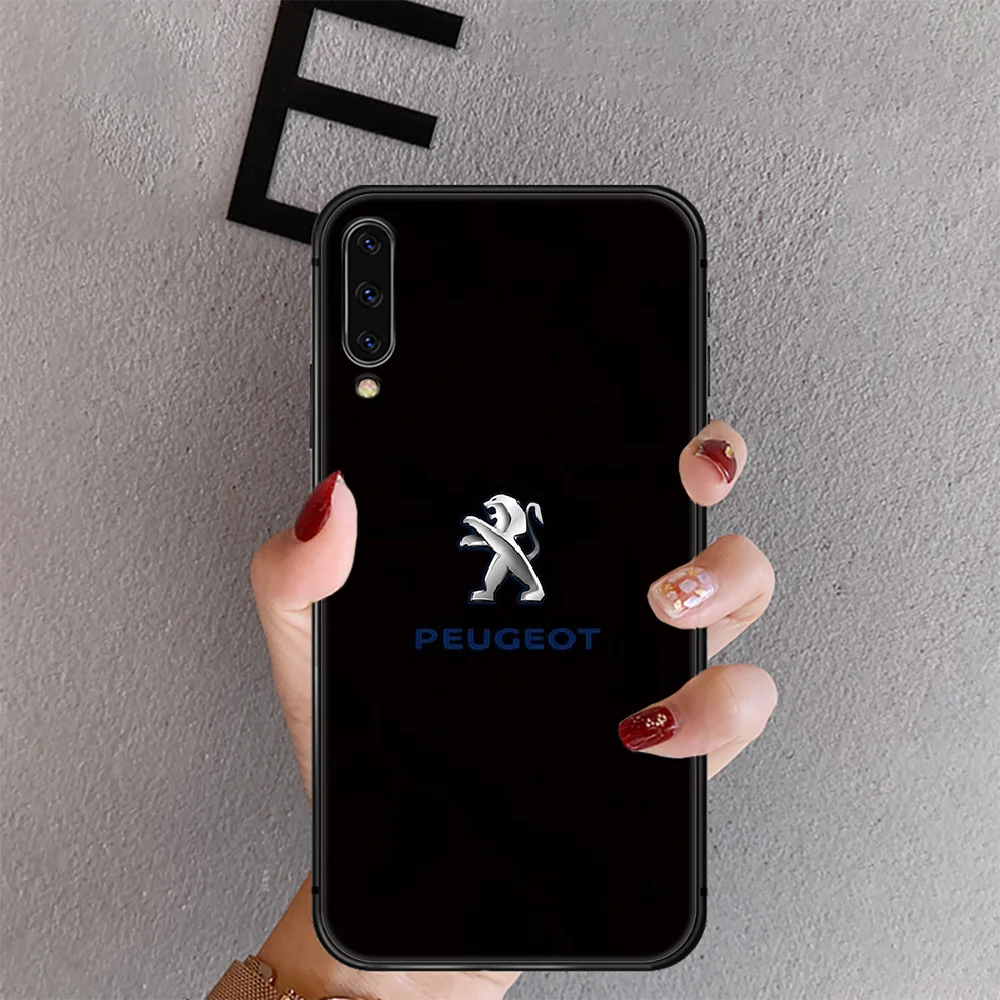 

Car Peugeot Phone Case Cover For Samsung Galaxy A 10 20 40 50 51 70 71 20E 21S 30 30SS Black Trend Back 3D Luxury