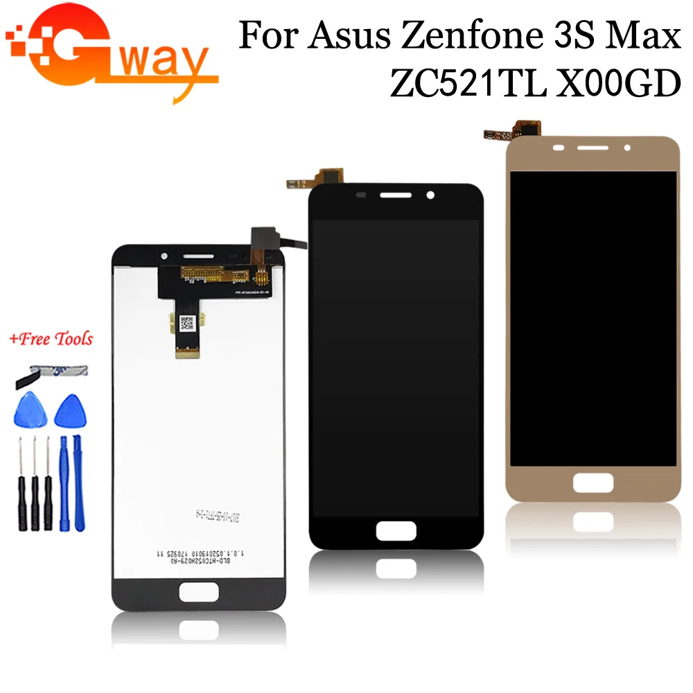 ЖК дисплей 5 2 дюйма с рамкой для ASUS Zenfone 3S Max ZC521TL X00GD сенсорный дигитайзер