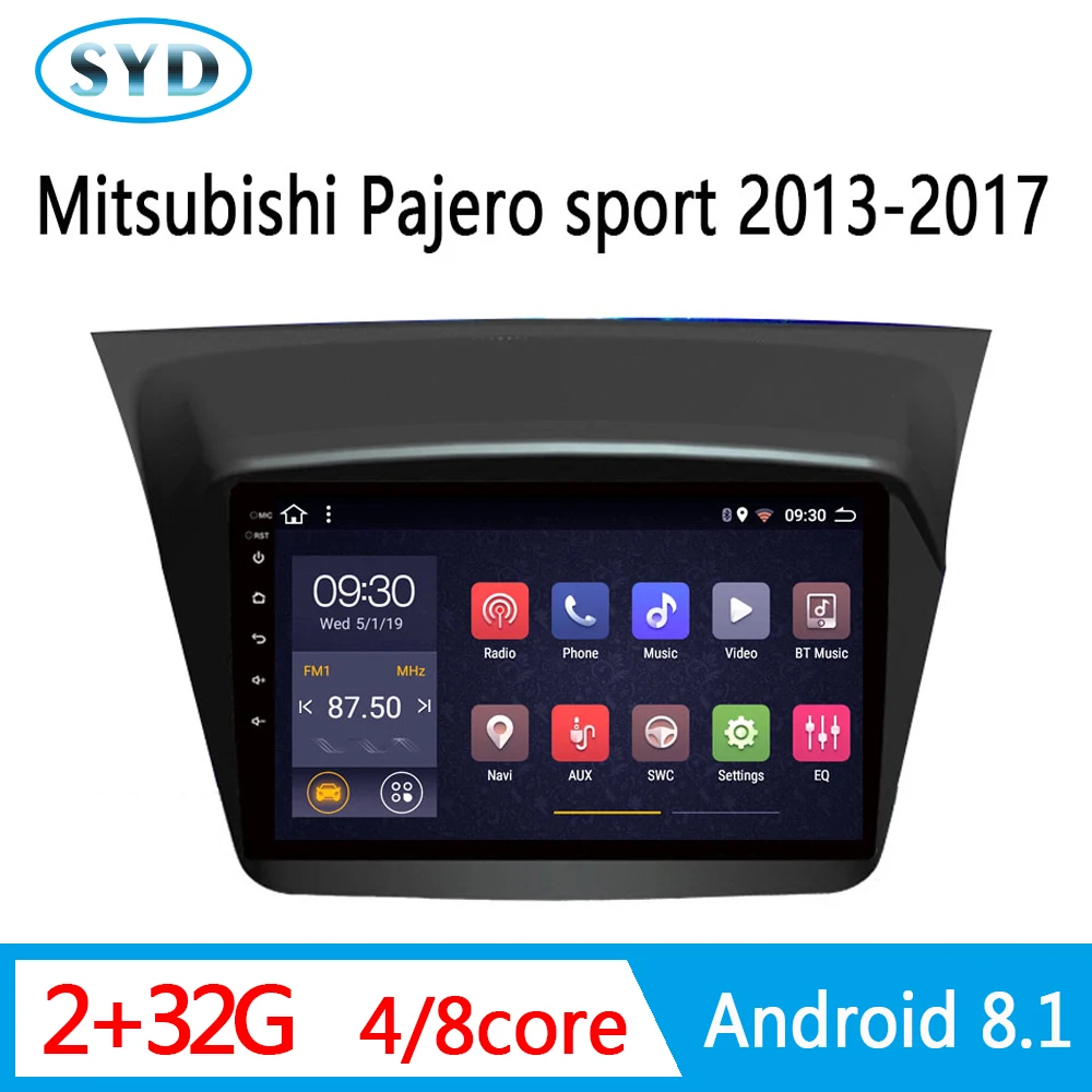 Автомобильный Центральный Мультимедиа для MITSUBISHI PAJERO Sport 2013 2017 Triton/2008 стерео