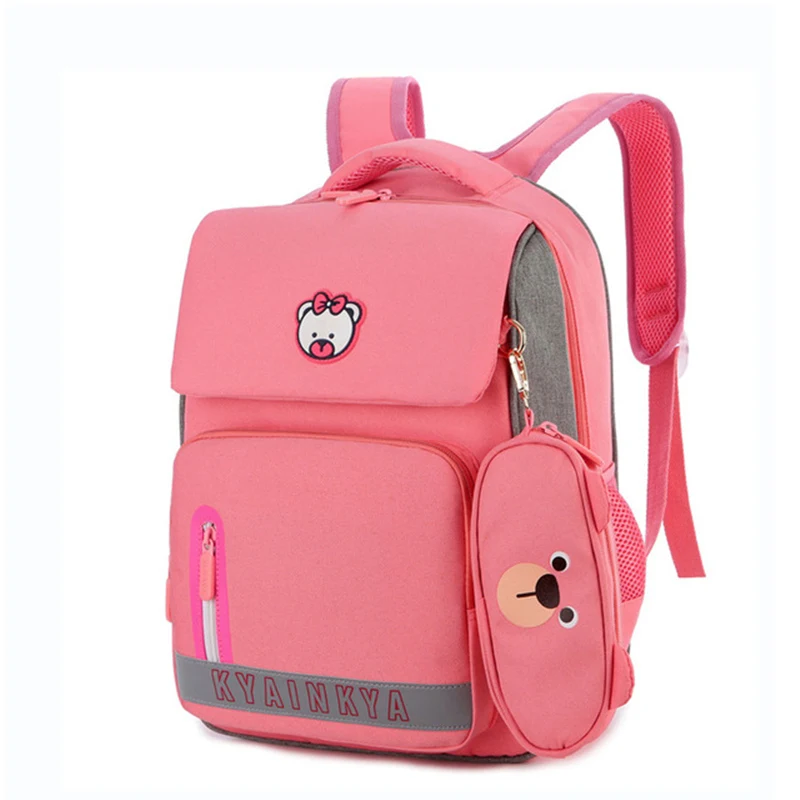 Модный школьный рюкзак с мультяшным принтом для мальчиков и девочек