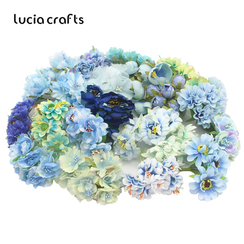 Lucia Crafts 30 шт. искусственные цветы букет для свадебной вечеринки Декор Цветы DIY