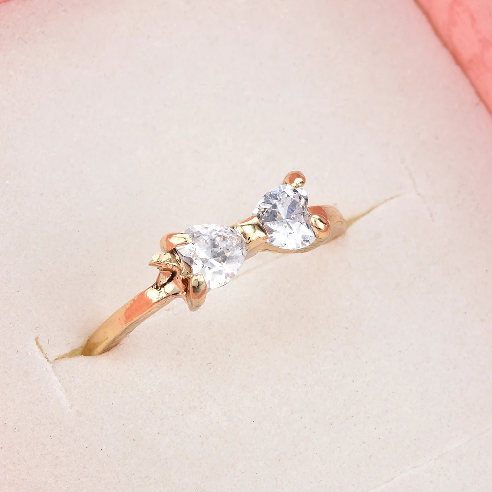 Женские кольца с кристаллами Anillos, золото, циркон, бант, кольцо на палец для женщин, Anel, для свадьбы, помолвки, ювелирные изделия, аксессуары R513