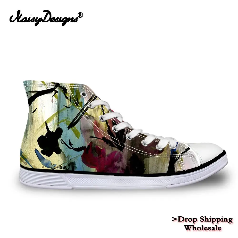 Женские кроссовки с высоким верхом холщовые туфли женская повседневная обувь