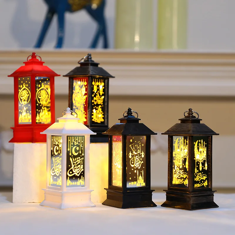 

Handicraft Ornaments EID Mubarak New Wind Lights Ramadan Lantern LED Decoration for Home Scene Holiday Gifts Islam Muslim Party