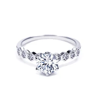 tianyu gems 925 silver band ring women 2ct1 0ct0 5ct moissanite diamonds wedding rings prong setting classic gemstone jewelry