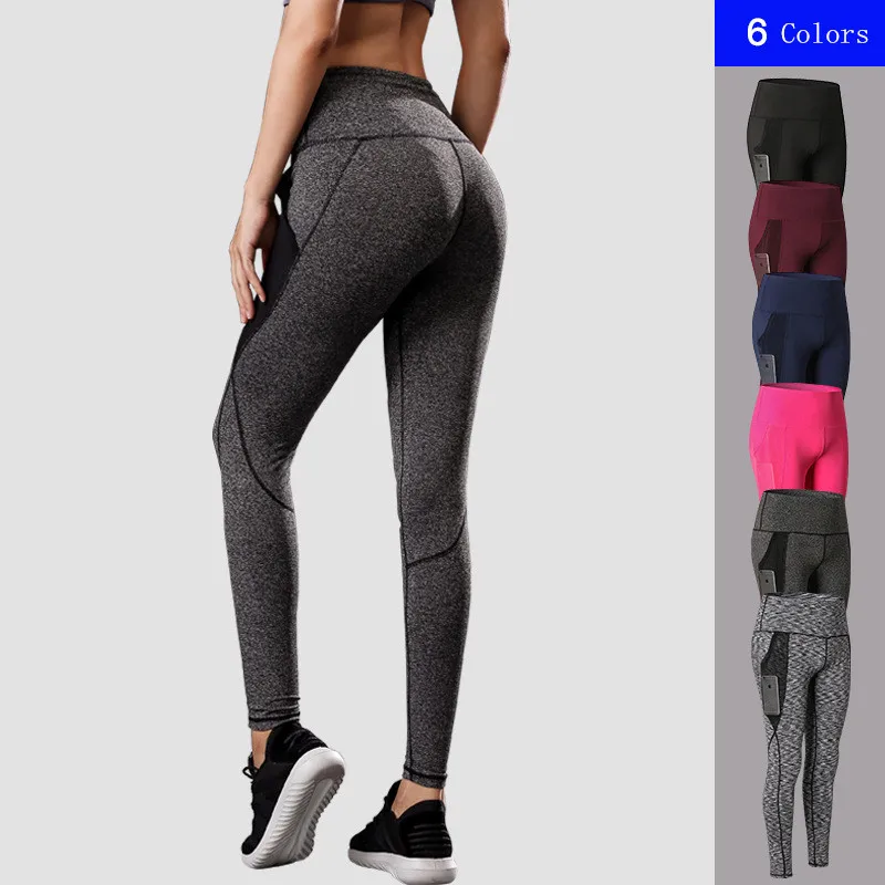 Женские леггинсы для фитнеса с высокой талией джеггинсы тренировок женские