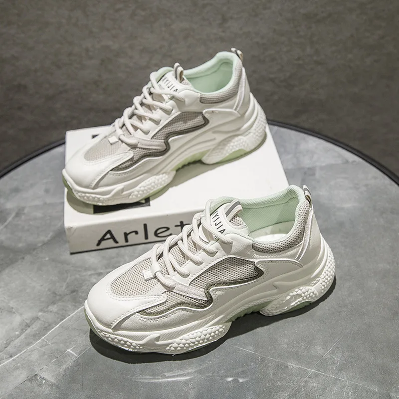 Летние кроссовки на платформе Женские брендовые Модные Повседневные Женская