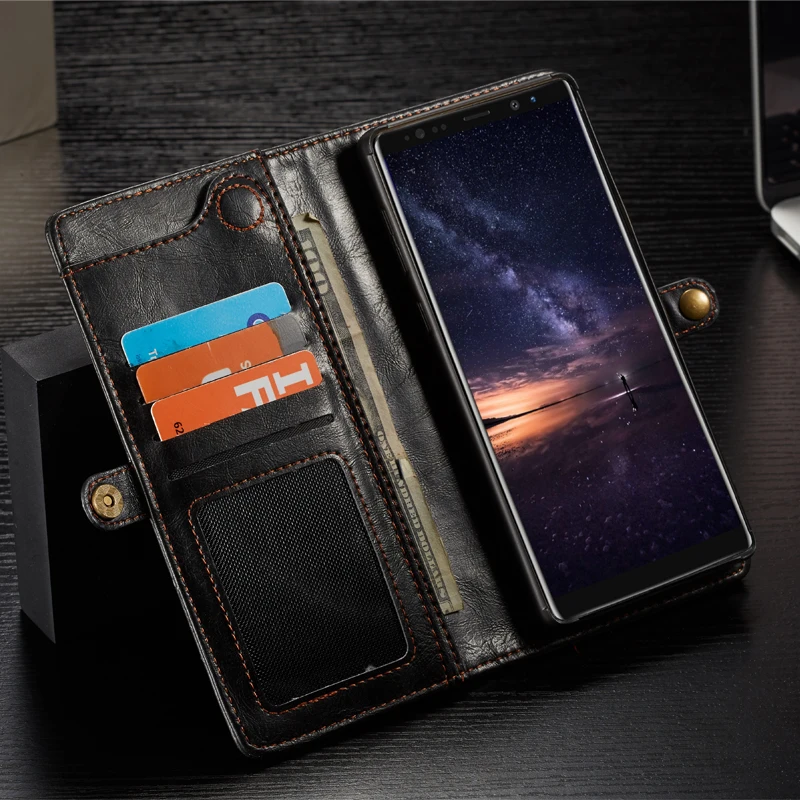 Высококачественный Магнитный флип чехол для samsung Galaxy Note 10 Plus роскошный кожаный