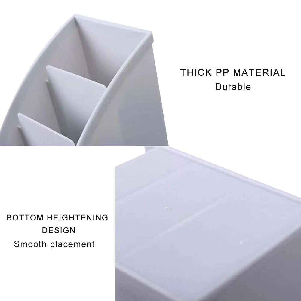 

Multi-Functional Trapezoid Organizer Remote Control Storage Box Mobile Phone Holder Makeup Storage Case Desk Decor