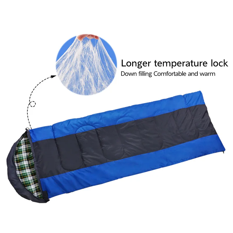 Легкий Всесезонный теплый и холодный Рюкзак конверт для кемпинга спальный мешок