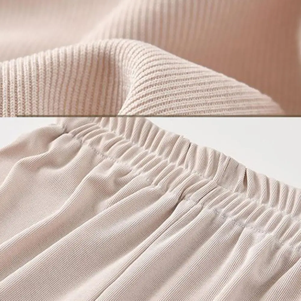 

50% HOT SALES!!! Women Solid Color High Waist Drawstring Wide Leg Trousers Loose Straight Pants