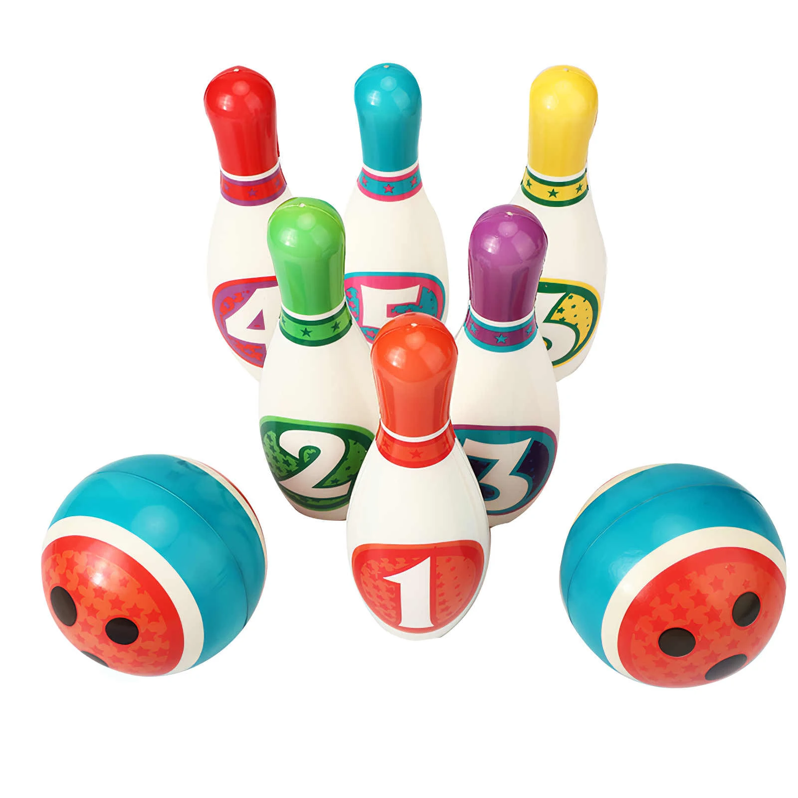 

Bowling Indoor Sport Play Games Safe Foam Kids Bowling Set Educational Kids Toys Bowling Safe Funny Game Toy Gift Solid Bowling