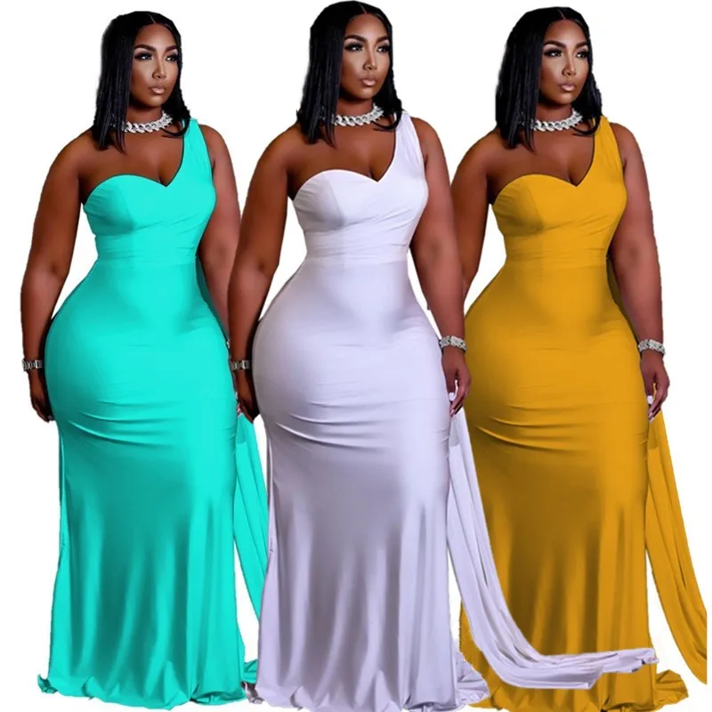 

Plus Size Dresses Party Women Summer Wholesale Elegant Bodycon Fashion Full Length Maxi Dresses Birthday Outfits Dropshipping