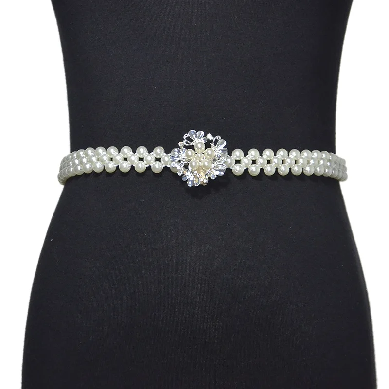 Женское элегантное платье пояс с цепочкой на талии эластичный цветами и