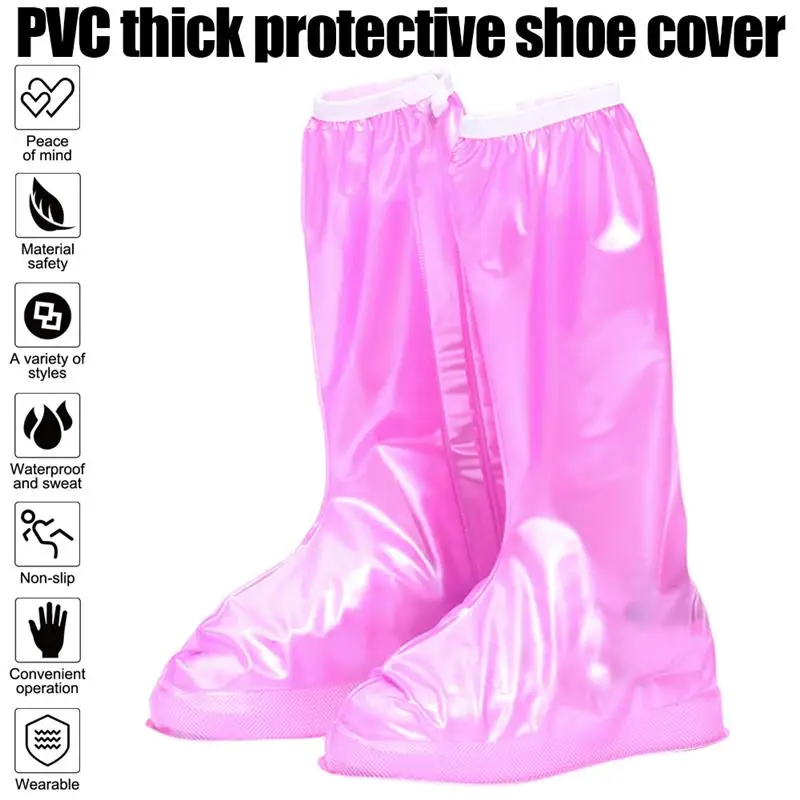 

Waterproof Shoe Covers Reusable Anti-slip Rain Boots Covers Shoe Protectors Overshoes for Kids Adults Traveling Outdoor