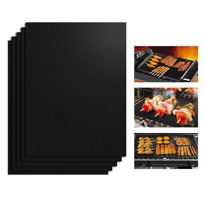 barbecue mat 40x60 0 25mm bbq grill oven mats set non stick baking mats works on gas charcoal electric grill and more free global shipping