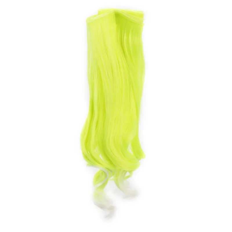 1 шт. 25*100 см волнистые кудрявые синтетические волосы вьющиеся яркие цвета красный