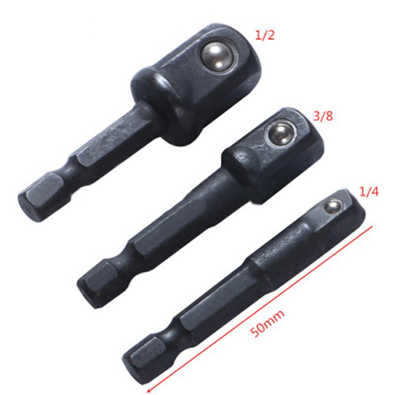 

8pc IMPACT Drill Bit Socket Adapter Extension Power Bit Driver 1/4 3/8 1/2 NEW J